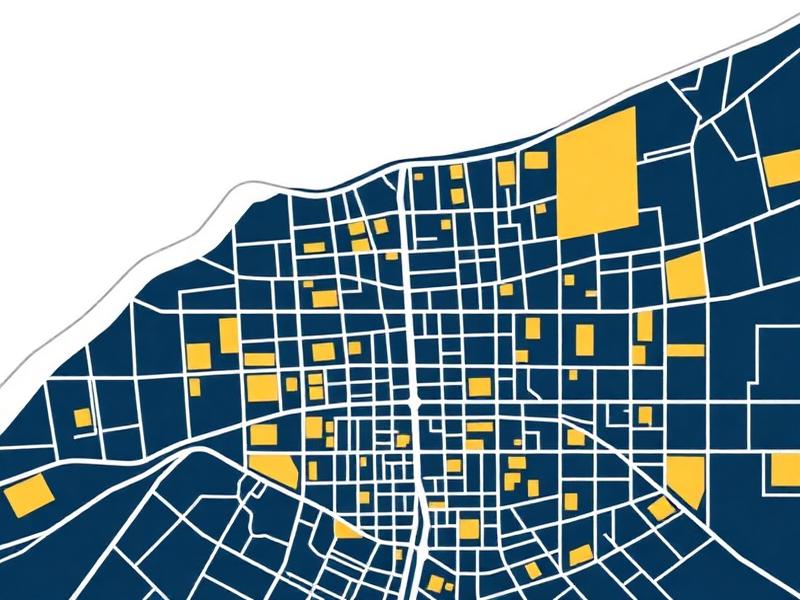 Map showing the Downtown Los Angeles office location